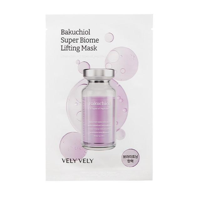 

[VELY VELY] Маска для лифтинга с бакучиолом и супербиомом 20г*10шт
