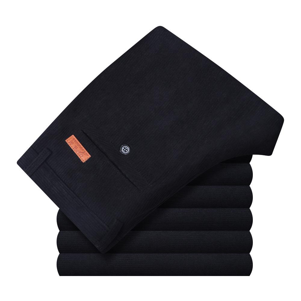 Men's Autumn/Winter Chenille Corduroy Pants - High Waist, Straight Leg, Loose Fit, Casual Pants for Middle-aged and Elderly