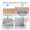 5-Layer Over-the-Door Organizer. Large Pockets, Anti-tilt for Bedroom, Bathroom & Pantry.
