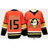 Maglia Retro da Hockey su Ghiaccio da Uomo con Numero Ricamato 15 Uniforme Personalizzata per Squadra Allenamento Abbigliamento Casual
