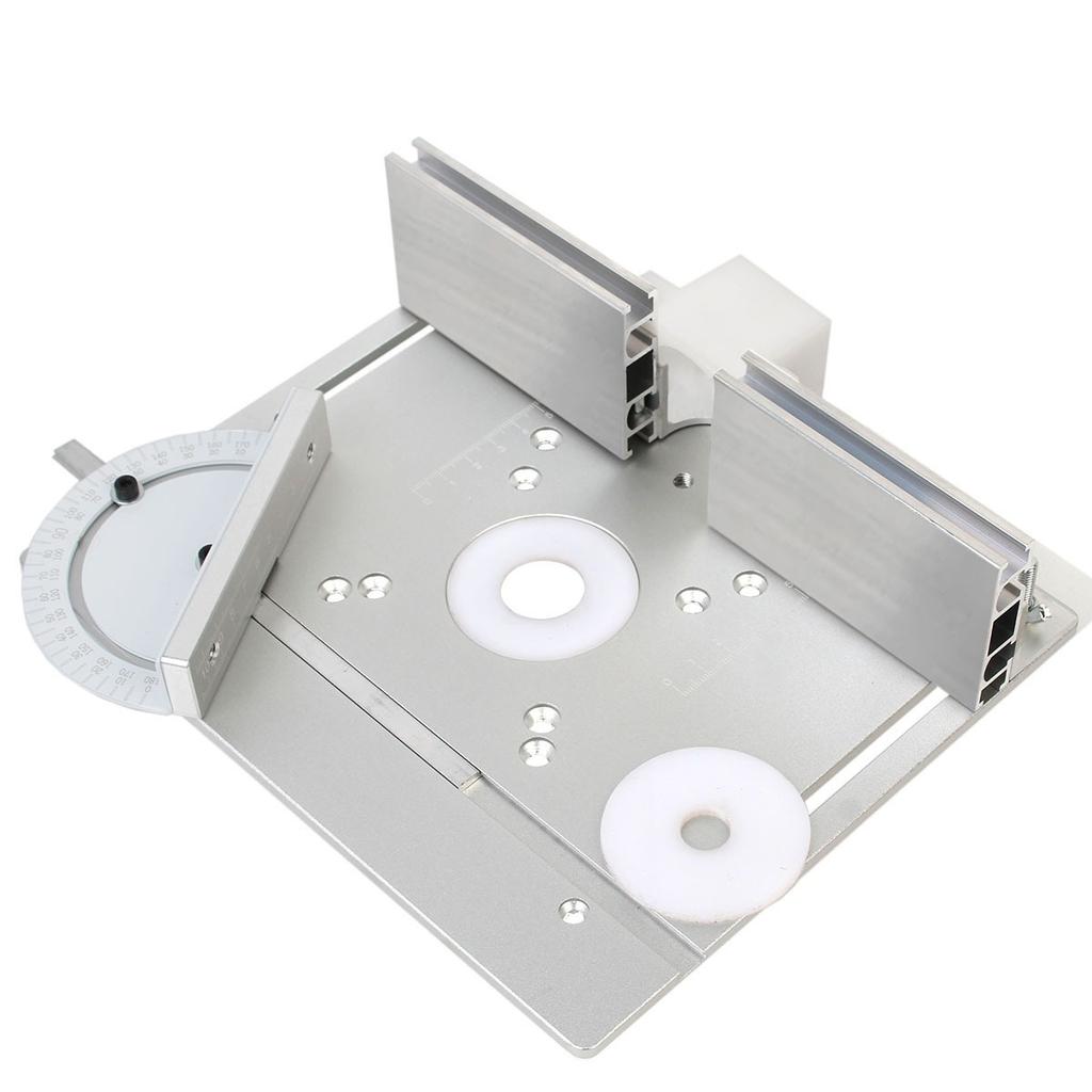 Multifunctional Aluminium Router Table Insert Plate Woodworking Electric Wood Router Flip Plate for Working Benches Router Plate