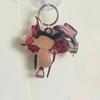 Colorful Saddles Pendant Keychain Acrylic Key Rings Accessory Handmade Keyring Bag Decoration Unique Gifts for Women