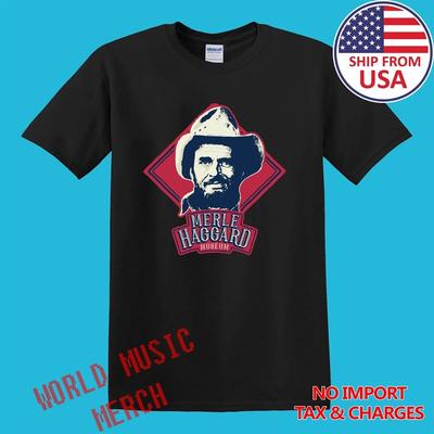 Merle Haggard Museum Men's Black Size S-5XL