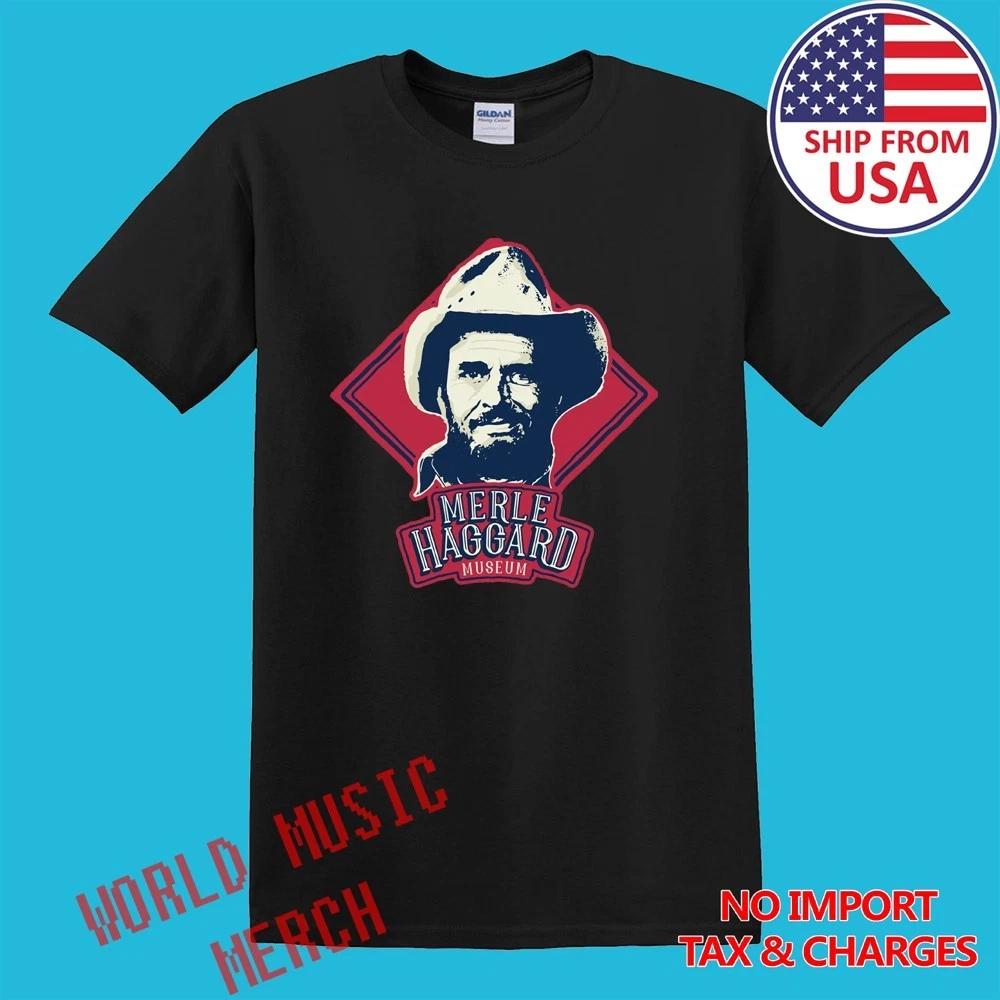 

Merle Haggard Museum Men s Black Size S-5XL M