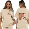 Bubu Dudu Velikost EU Topy Roztomilé tričko Manga Ženy Muži Legrační tričko Grafika Tričko pro volný čas Y2k Streetwear Kreslené gotické oblečení