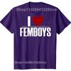 I Love Femboys T-shirt Adult Humor Funny Gay LGBT Memes Gift Short Sleeve Casual Cotton Unisex Soft T Shirts EU Size