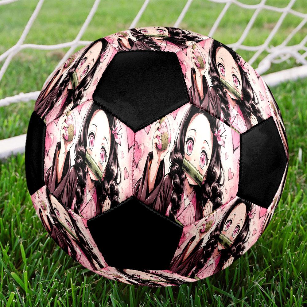 1pc Demon Slayer Soccer Ball Size 5 Indoor Soccer Ball Fashion Colorful Backyard Game - Great For Sports Fans Gift HE19