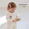 Babylove Girls' Ruffled Collar Cotton Bodysuit