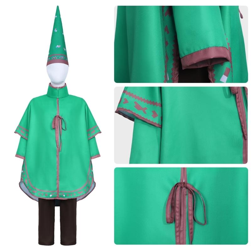 Multifunctional Role Play Outfit Includes Jacket Pants Cape Hat Roleplaying Clothes For Cosplay Event And Themed Parties