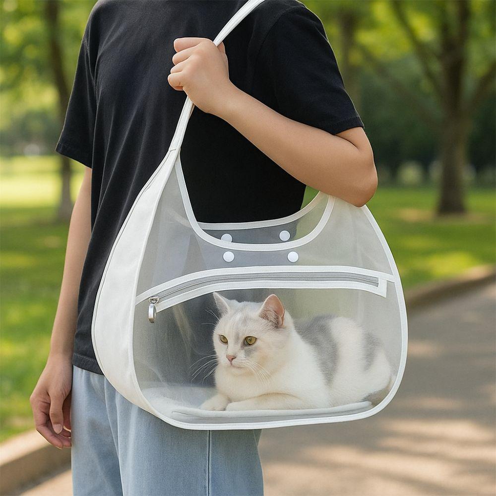 Mesh Pet Carrier Bag Nylon Pet Handbag Simple Fashion Portable Pet Bag  for Cats Dogs
