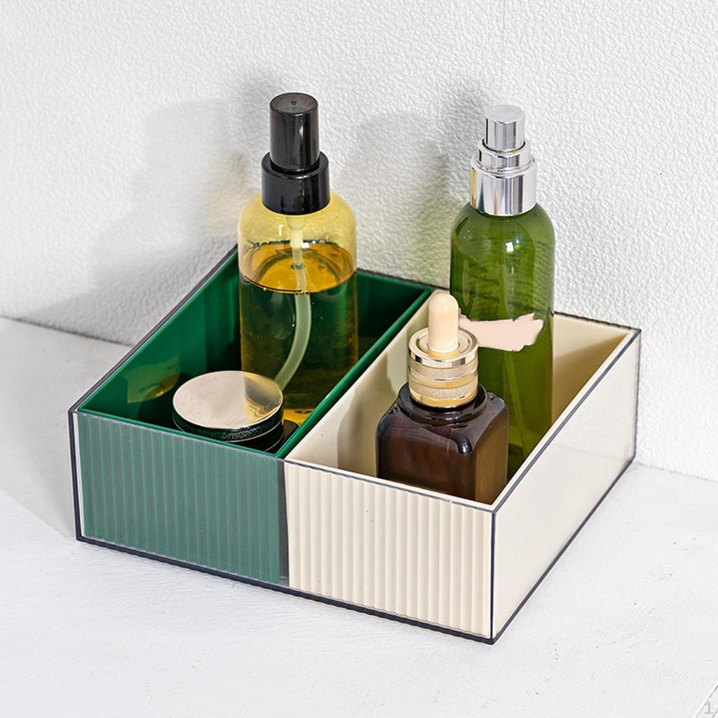 Organizer Brush Holder Compact Container Display for Tabletop Bedroom
