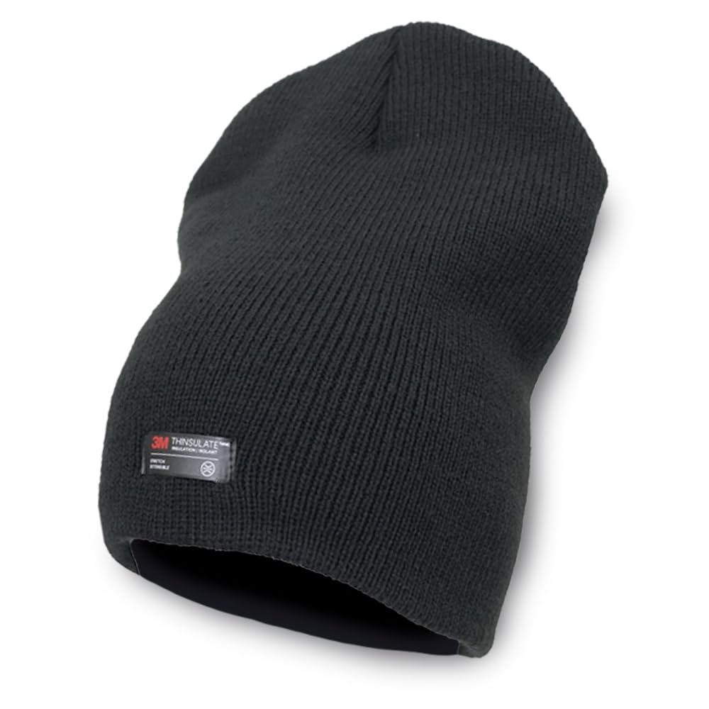 White Field Design Thinsulate Stretch Knit Hat (Straight Type)