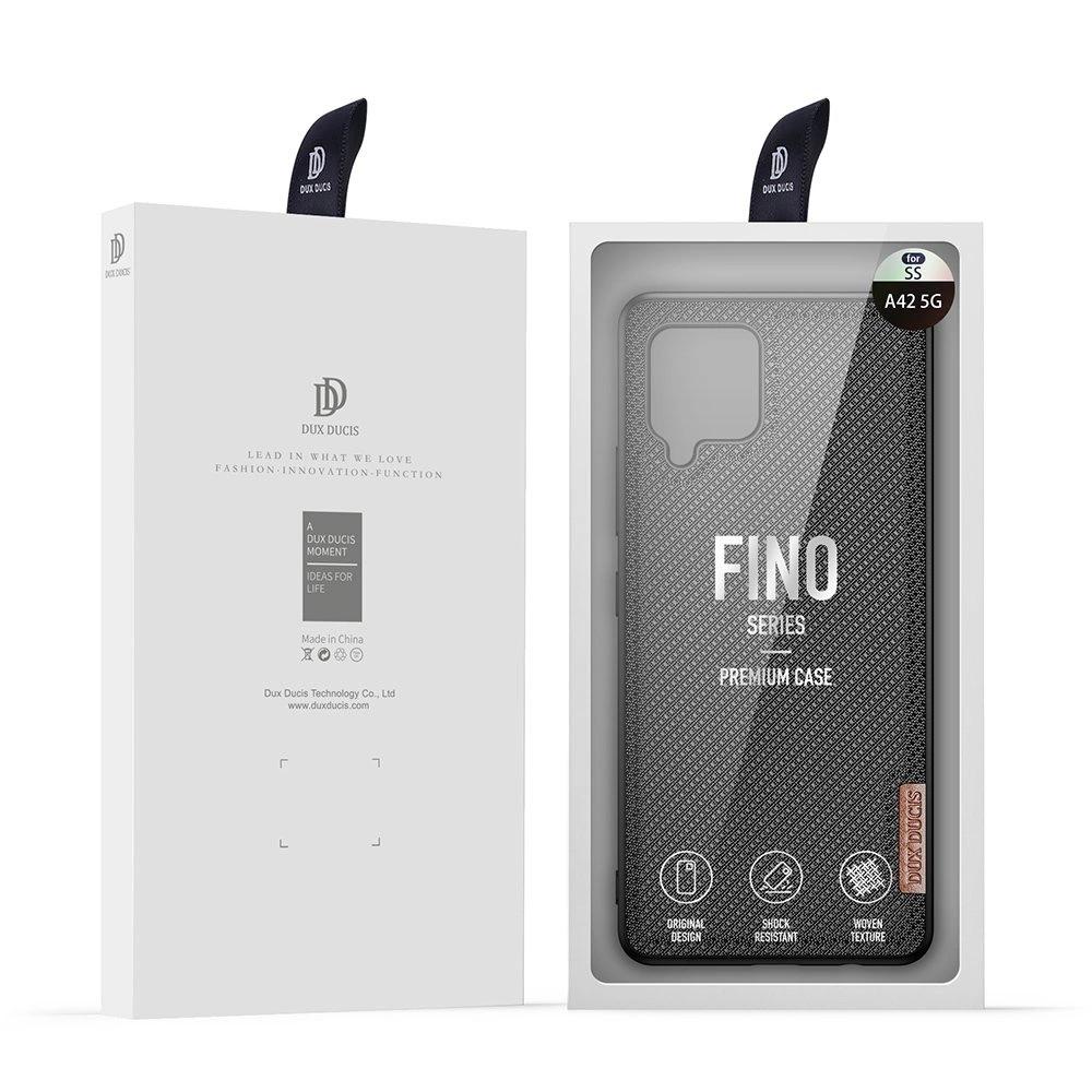 Dux Ducis Fino Etui Pokrowiec Pokryty Nylonowym Materiałem Samsung Galaxy A42 5G Czarny
