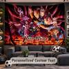 Wall Hanging Tapestry Custom NameDemon Slayer Pattern Personalized Printed Fabric Wall Decor