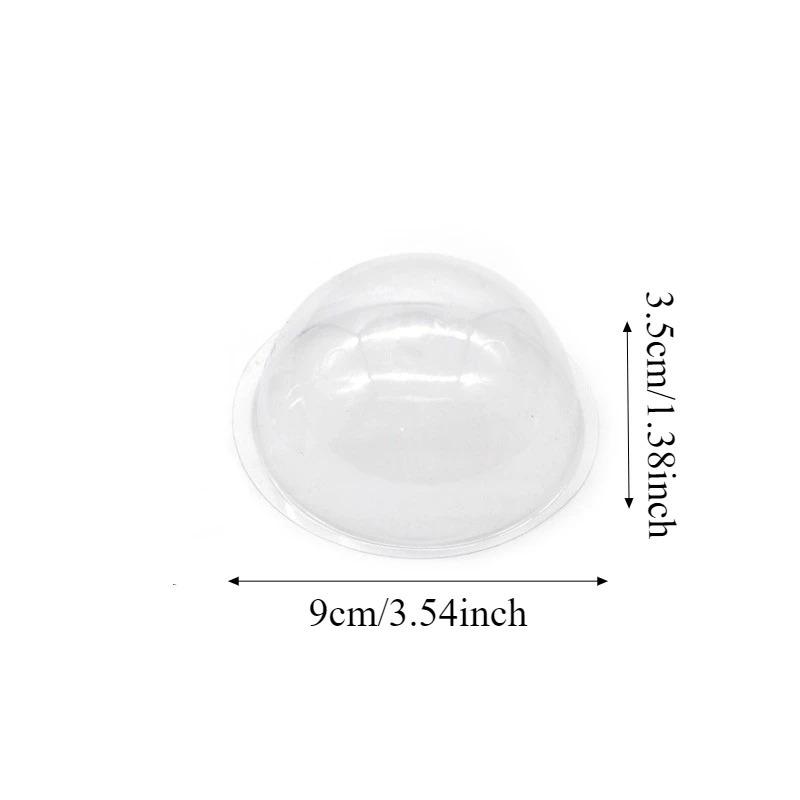 10/20/50PCS DIY Half Ball Cover Clear Candy Dome Set Plastic Half Dome Ornament Christmas Halloween Party Gift Packaging Cover