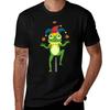 Jester Frog Juggling Acorns Tshirt Summer Fashion Casual Tee Shirt