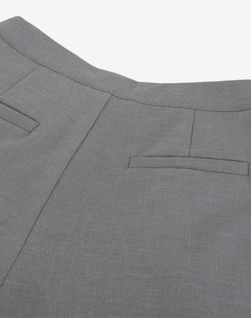 Meleugo Women'S Wrap Skirt Wide Trousers [Gray]