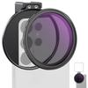 NEEWER 67mm Variable ND Filter & Phone Clip Mount Set (ND2-32), HD Multi-Coated Camera Lens Filter with Cold Shoe for iPhone 17 16 Galaxy S26 S25