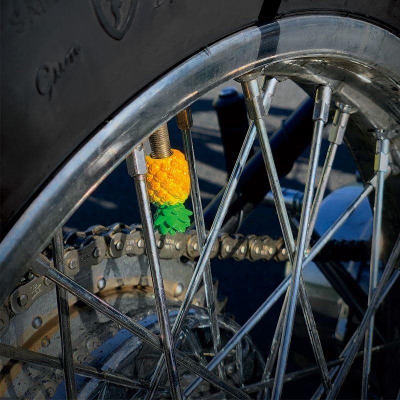 MOONEYES BLUE PANIC Original Pineapple Air Valve Stem Cap