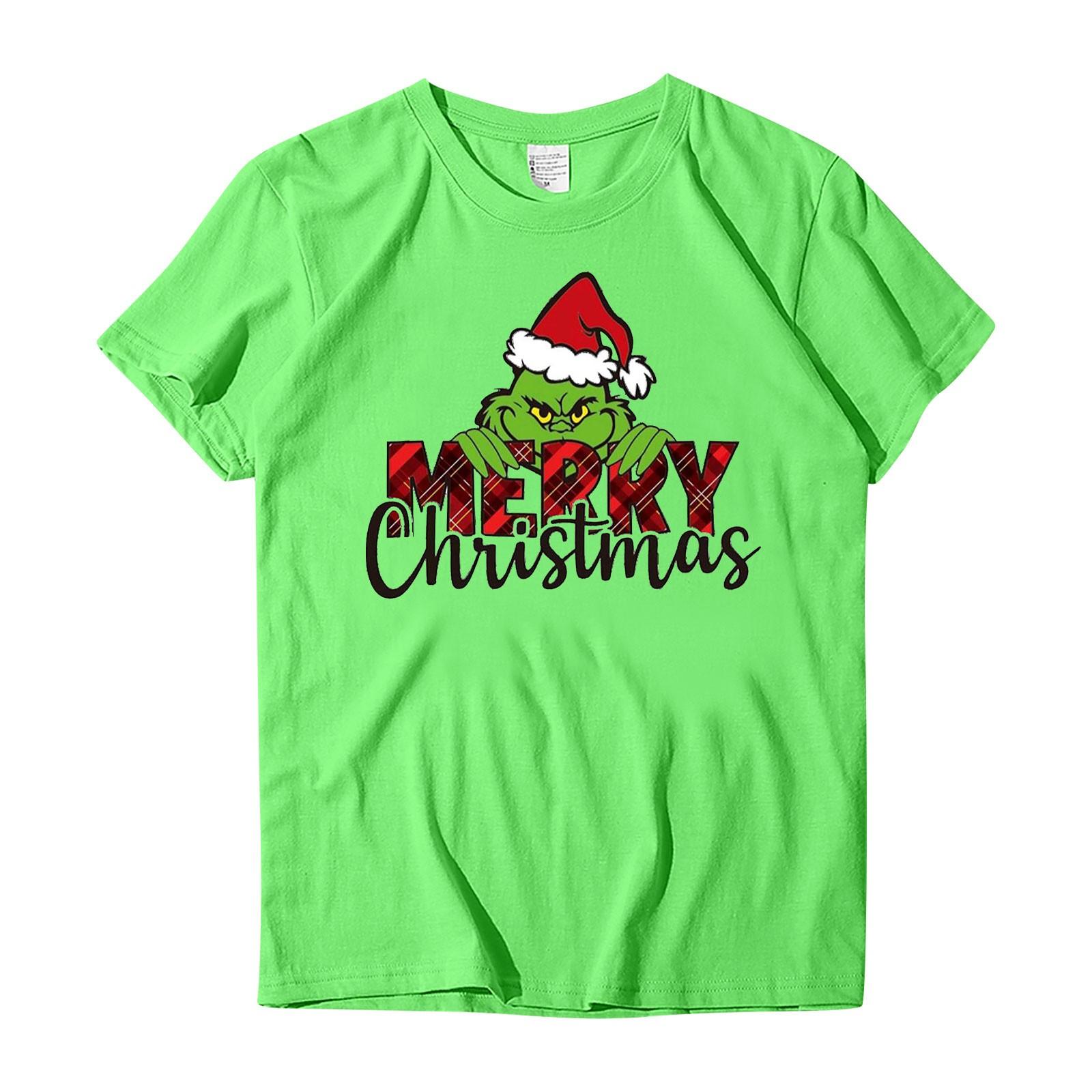 

Women s Fashion Casual Round Neck Short Sleeve Top Fun Printed T-shirt L