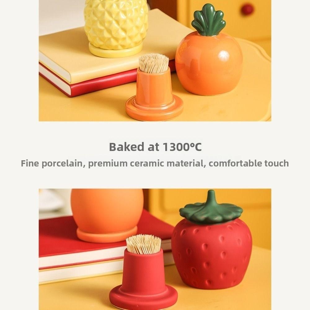 Pineapple Shape Toothbridge Tube Dust-proof Dental Floss Storage Box Dressing Table