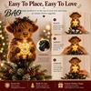 Puntale Stella per Albero di Natale Mucca delle Highlands Puntale Luminoso, Decorazione Illuminata con Ornamenti per Casa Ufficio Festività LED Caldi, Ornamento a Batteria per