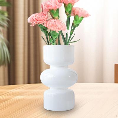 Glasvase Dekorative Blumenvase Nordischer Tischaufsteller Blumenhalter für Hochzeitsschrank