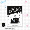 Kawaii Cartoon Black Cat Looseleaf Notebook Student Portable Pocket Notepad Cute Journal Travel Binder Planner School Supplies