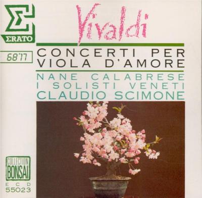 CD ANTONIO VIVALDI - NANE CALABRESE, I - Concerti Per Viola d'Amore. 6 Conce ECD55023 Erato 1987 Japan Soul/Funk Used