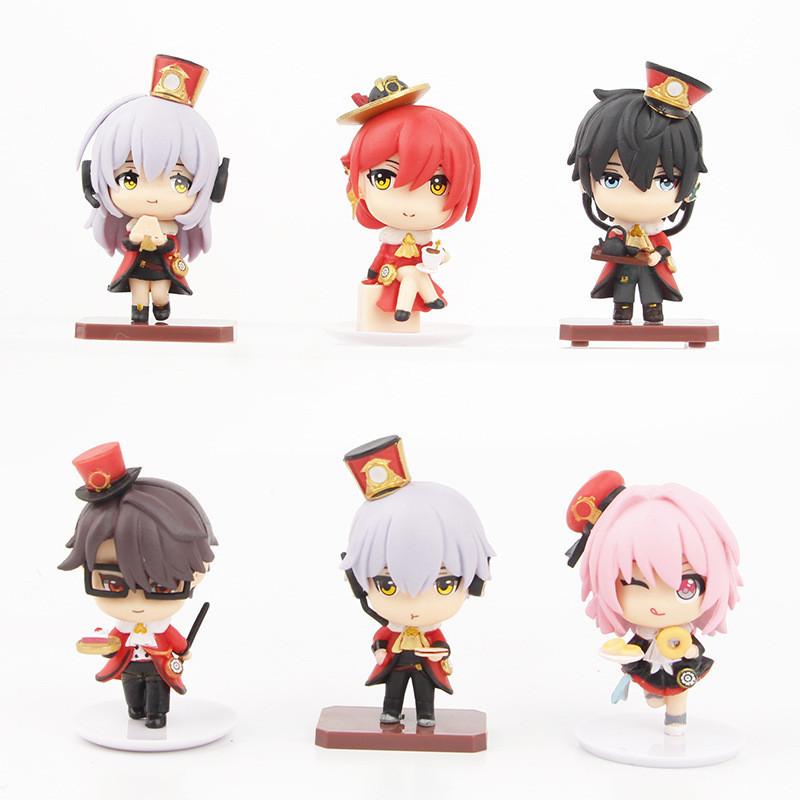 High-quality Pvc Ark Anime Character Figurines Premium Set Of 6 Collectibles
