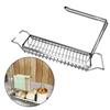 Telescopic Kitchen Sink Storage Rack Organzier Extendable Sponge Holder Caddy Tray with Dish