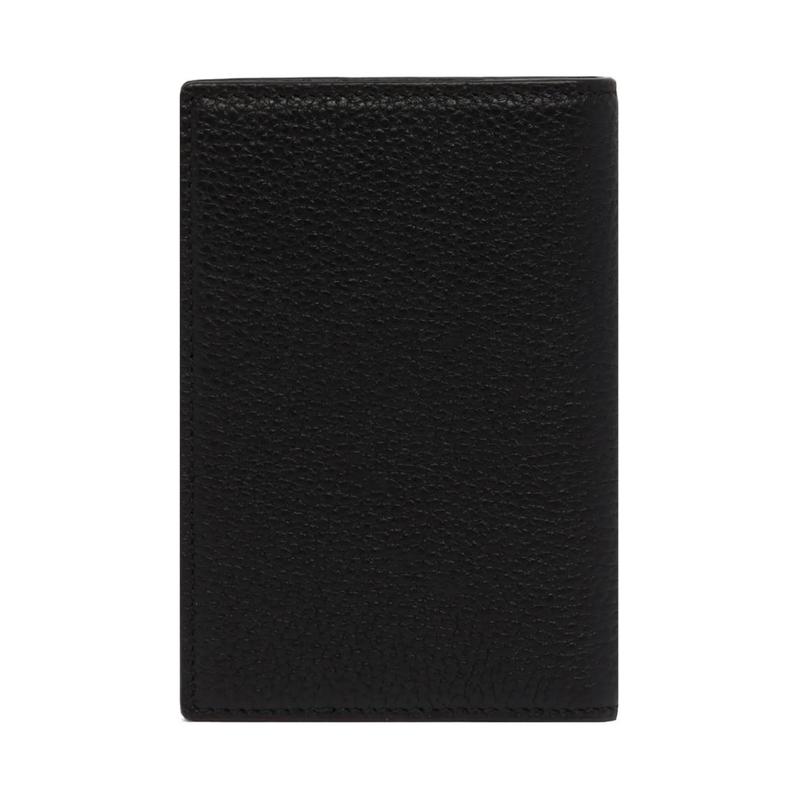 Gucci Silver brand logo 20% off leather wallet men's black