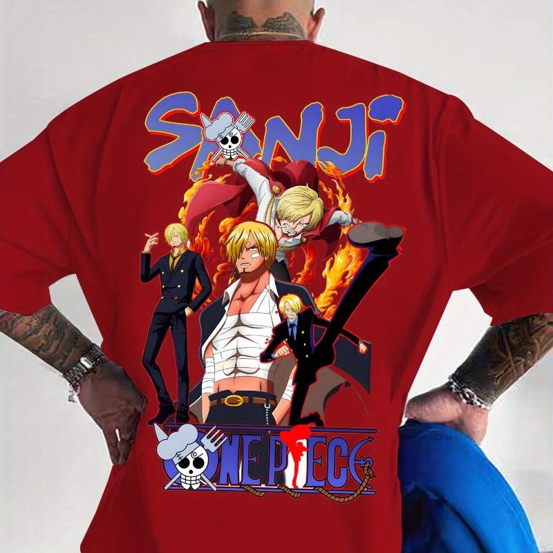 

Bandai One Piece Принт Луффі Короткий рукав Вільний Чоловічі та Жіночі Літній Для Подорожей Дихаючий Спортивний Бавовняний Футболка 2026 4XL