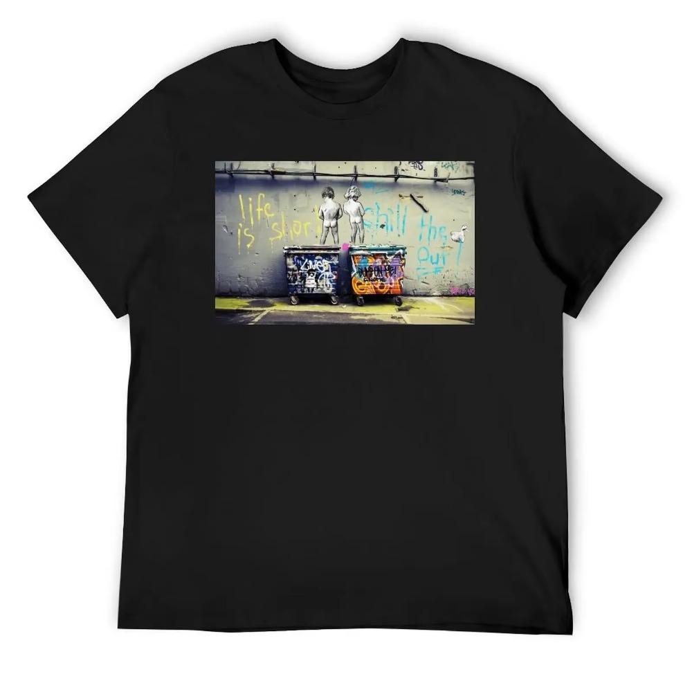 

Banksy Chill The Duck Out For Sale Tees Funny Graphic T-shirt Harajuku Move Funny Sarcastic Home Eur Size XXXXXL