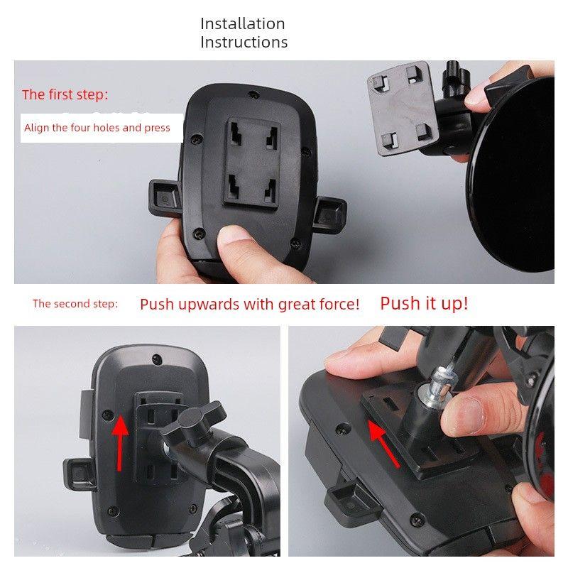 Mobile Phone Car Mount for Large Trucks and Excavators, Shockproof Suction Cup Installation, 2024 New Model Front Windshield Navigation Holder