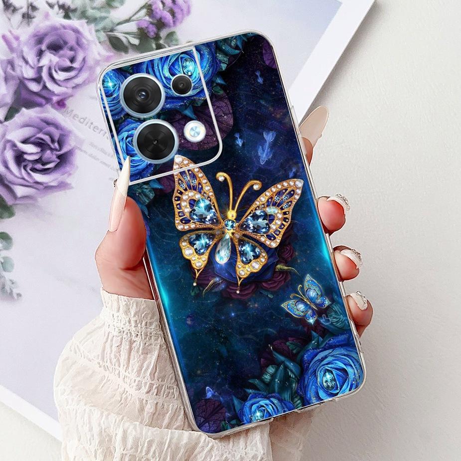 For Oppo Reno8 Pro 5G Case CPH2357 Cool Design Fashion Painted Cover Soft Silicone Phone Case For Oppo Reno 8 Pro Reno8 5G Shell