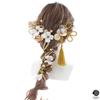 beauty Gorgeous hair ornament perfect for entrance fireworks and 20th birthday gatherings 2490h [LALALA flowers] coming-of-age ceremonies,