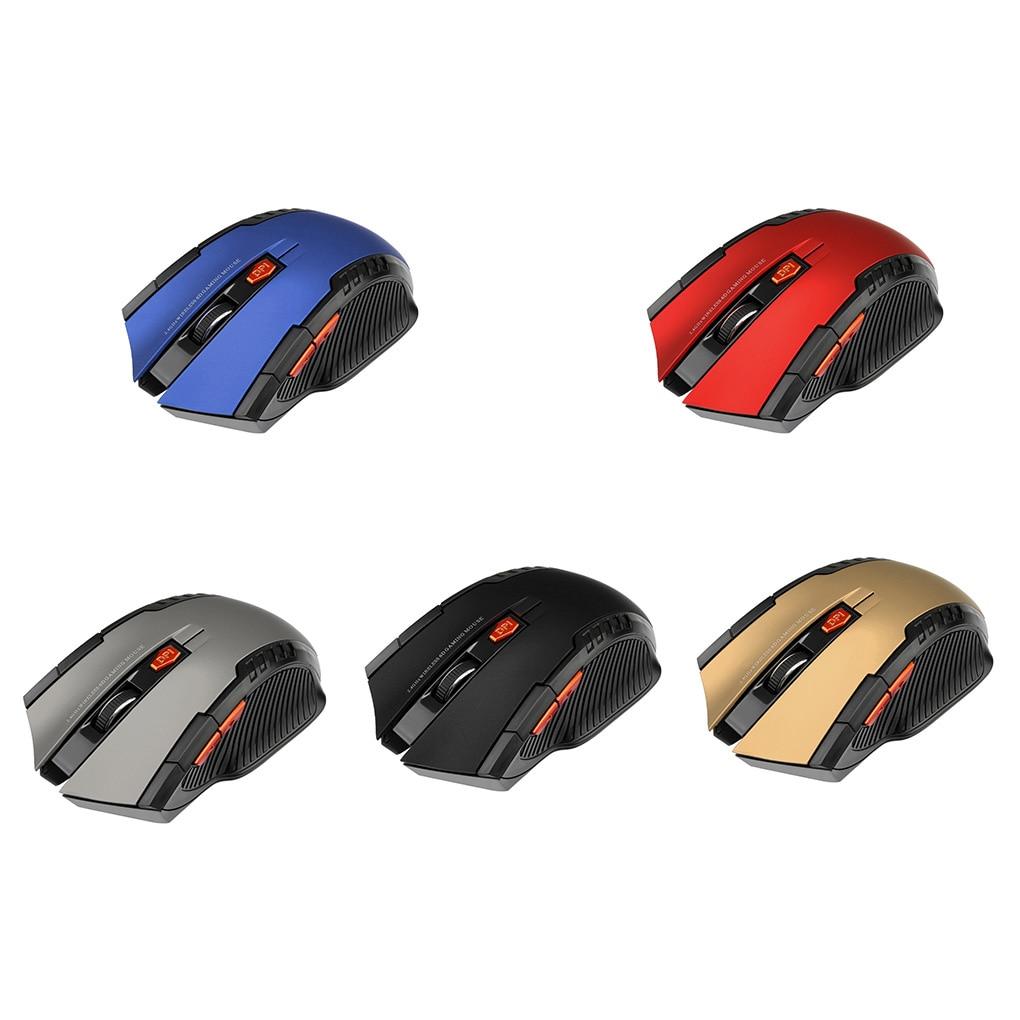 2.4G Wireless Mouse Optical 6 Buttons Mouse Gamer USB Receiver 1600DPI Wireless Mouse Gaming Mouse For Laptop