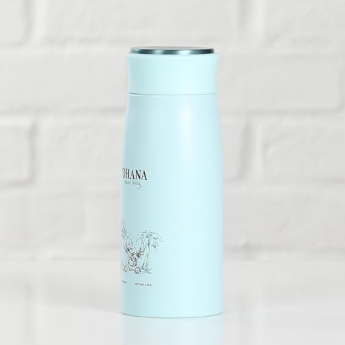CAPTAIN STAG Disney Venkovní láhev na vodu Láhev na přímé pití Vakuově izolovaná tepelná/studená MP osobní láhev 350 ml Lilo & Stitch/Sketch MA-2342