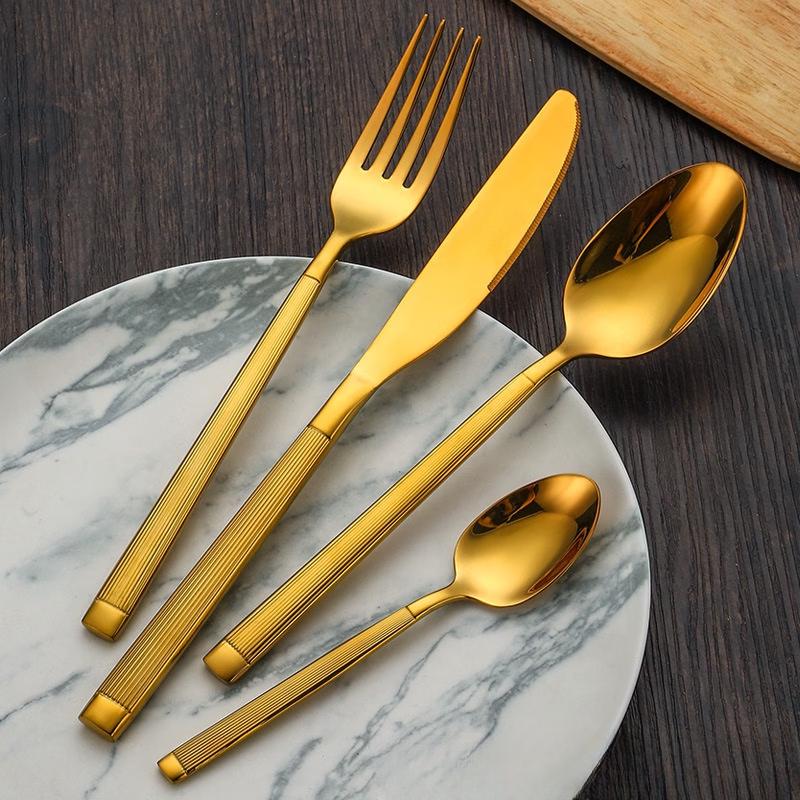 Elegant Guqin Handle Stainless Steel Cutlery
