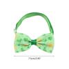 Adjustable Cat Tie StPatricks Day Theme Dog Bowtie Collar Festive Pet Neck Collar Pet Bowtie Festival Party Supplies