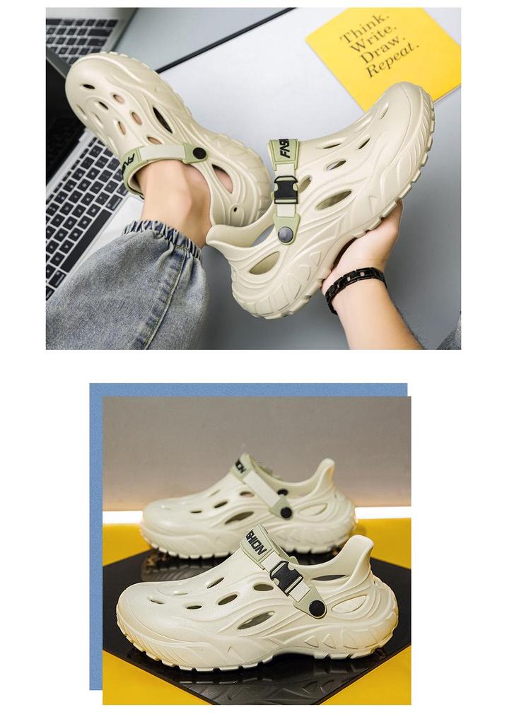 Men's 2025 Summer Non-Slip Thick Sole Clog Sandals for Outdoors