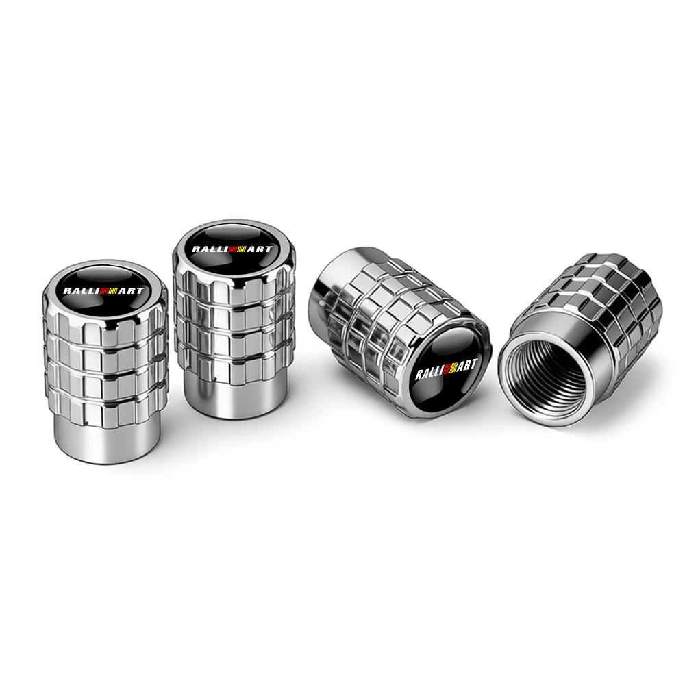 cxzbfh1 4PCS Car Tire Valve Caps Auto Accessories For Mitsubishi Pajero ASX I200 Outlander Phev Lancer Space Star Colt CZ3 Montero Evo
