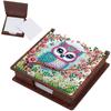 Wooden DIY Diamond Painting Kit Note Box with 160 Papers Diamond Painting Note Box for Home Office and School Supplies