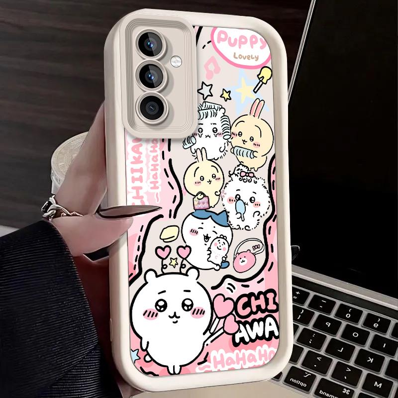 

Чехол C-Chiikawas для Samsung Galaxy S25 Ultra Plus S24 S23 S22 S21 S20 FE A73 A72 A71 A56 A55 A54 5G A52 A52S A51 4G Задняя крышка Galaxy S23 Plus