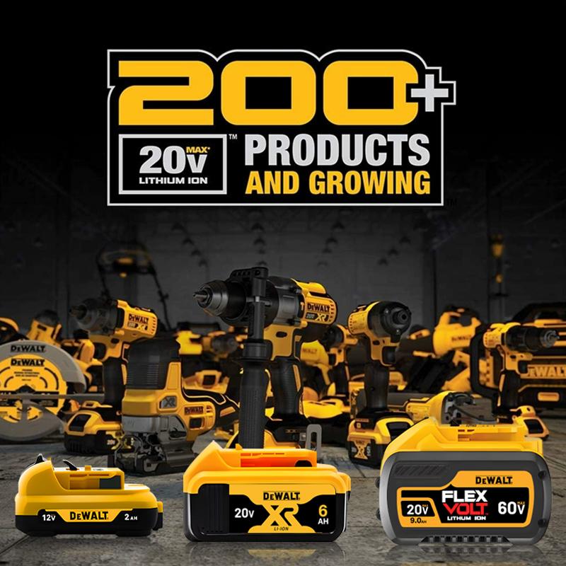 MAX Flexvolt 20V Dewalt Battery DCB606 DCB205 DCB206 DCB209 DCB182 Electric Tool Battery 20V/60V Battery 5AH 6AH