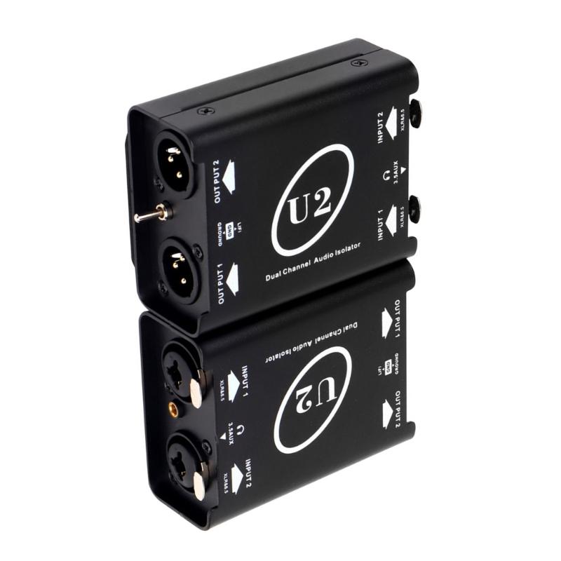 3.5mm 2 Channel Noise Isolator Noise Filter for Car Sound Home Systems Eliminate Noise Completely Using