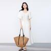 JOY SPEAKER Women's Summer V-Neck A-Line Maxi Dress
