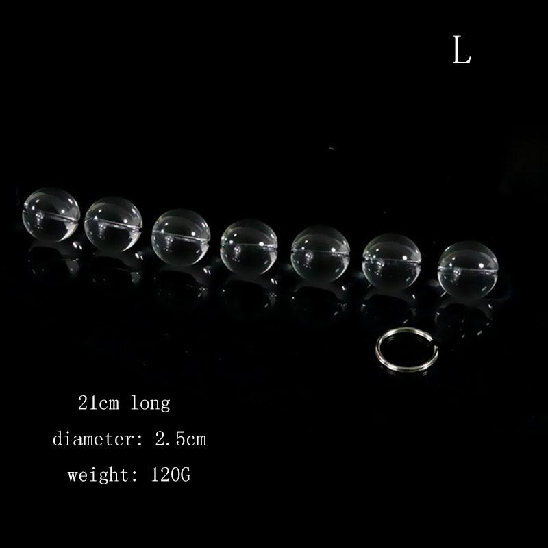 Mărgele anale de sticlă pentru femei Bile vaginale Masturbare Plug anal Jucărie sexuală pentru fund Produse sexuale feminine Bile Kegel pentru vagin