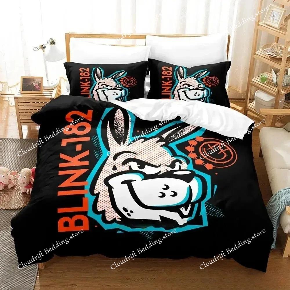 3D Tištěná Hudební Skupina B-Blink-182 Ložní Souprava Chlapci Dívky Twin Queen King Size Povlak na Peřinu Povlak na Polštář Postel chlapci Dospělí Domácí Textil